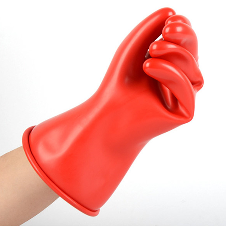 Power Industry 500V Latex Anti Electricity Low Voltage Electrical Gloves