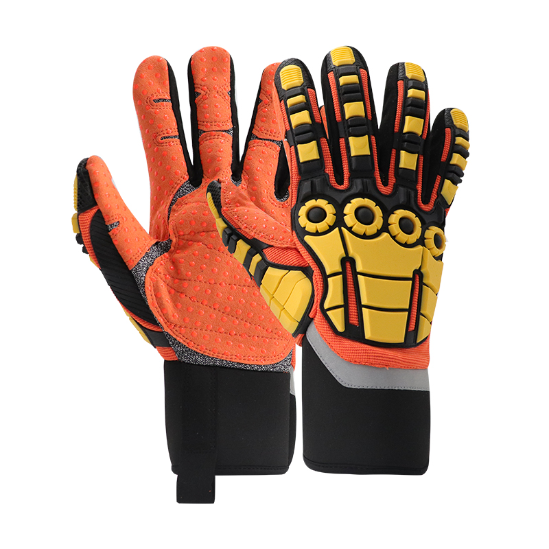 Customized Logo Oilfield Protective Mechanic TPR Safety Gloves Anti Impact Kong Gloves for Industrial Work