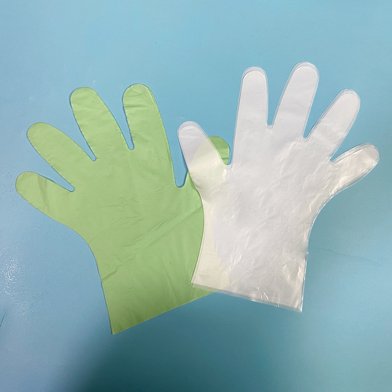 Disposable Eco-Friendly Totally Biodegradable Compostable Clear Green Household Cleaning Food Service Gloves