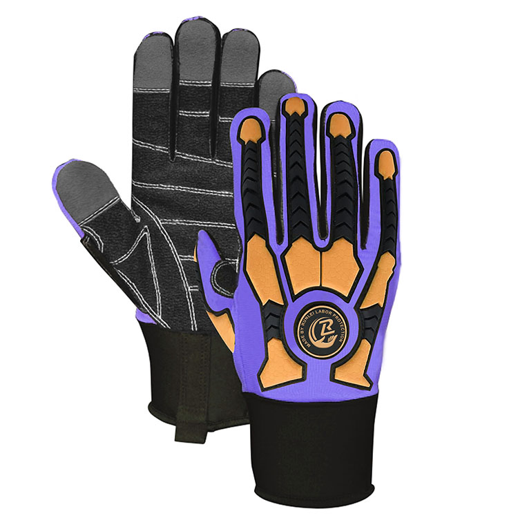 Chemical Cut Resistant Mechanic Working Work Oilfield Shockproof Antiskid Abrasion Glove