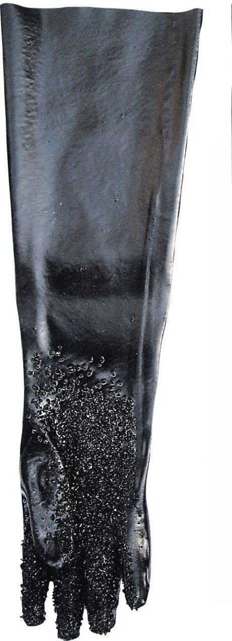 Non Slip Long Sleeve PVC Gloves Industrial Protective Glove