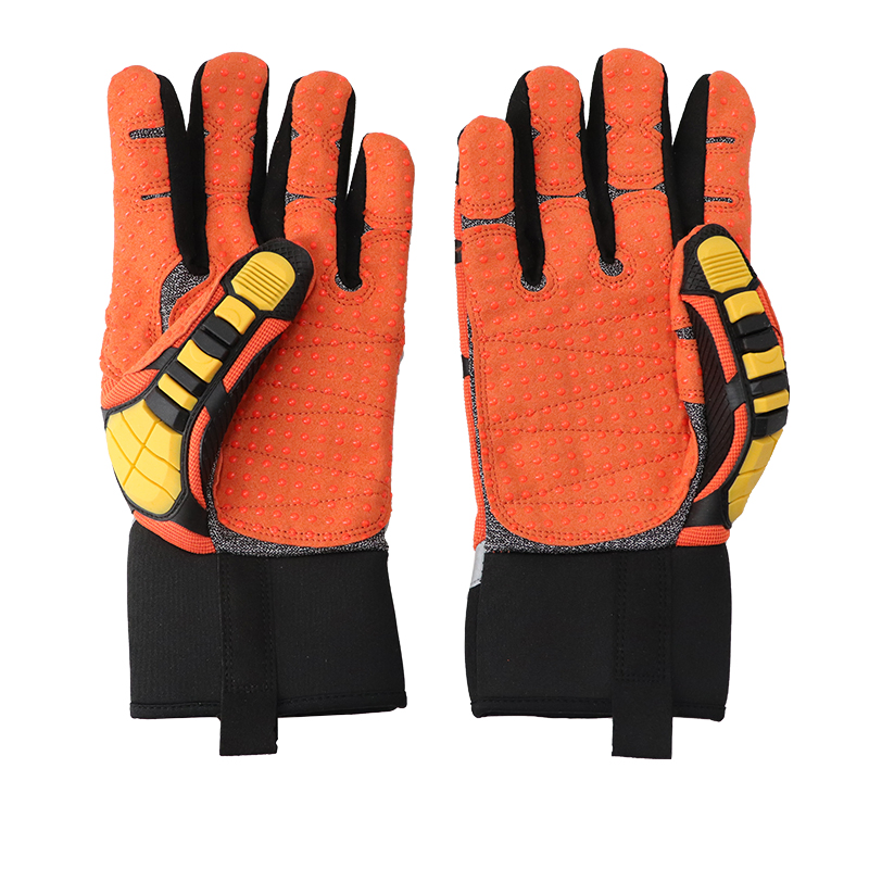 Customized Logo Oilfield Protective Mechanic TPR Safety Gloves Anti Impact Kong Gloves for Industrial Work
