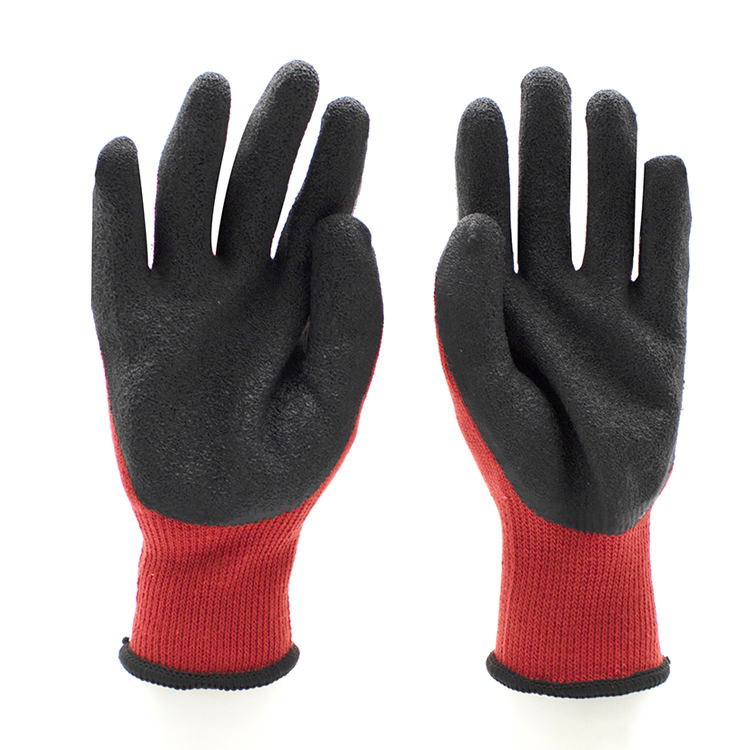 CE En 388 Non-Slip Oil Chemical Resistant Latex Coated Work Gloves Custom Logo Labor Industrial Safety Gloves Latex