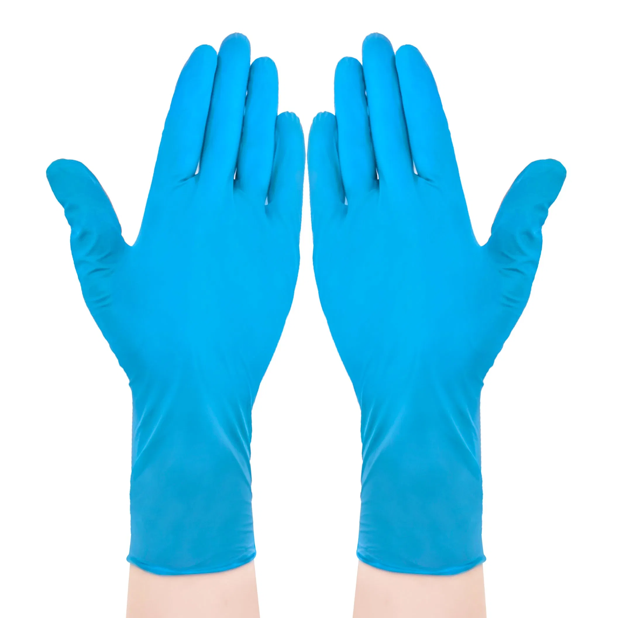 12'' Long Cuff Ambidextrous Powder-Free Disposable Nitrile Cleanroom Gloves