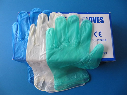 Powdered or Powder Free Disposable Medical Vinyl Examination Gloves