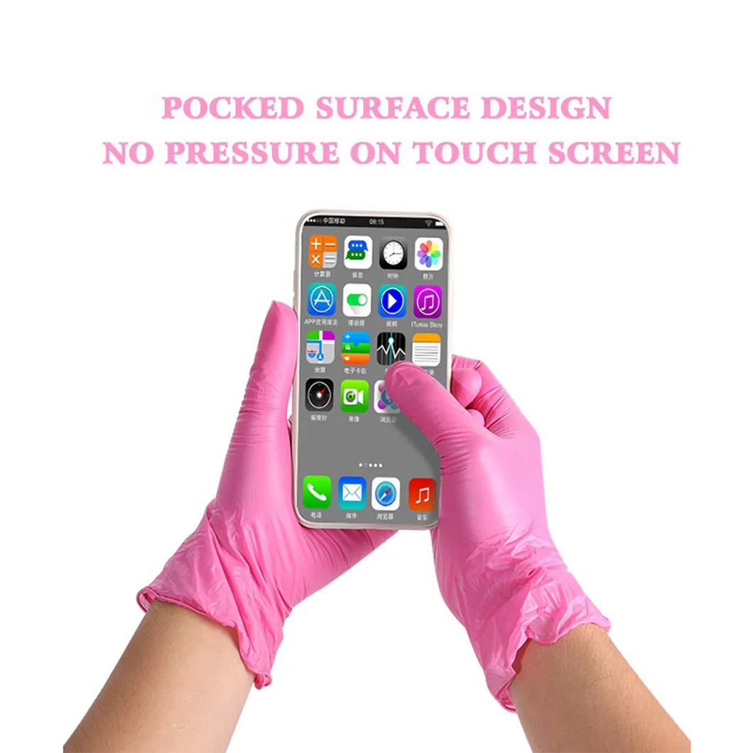 Pink Vinyl Disposable Gloves