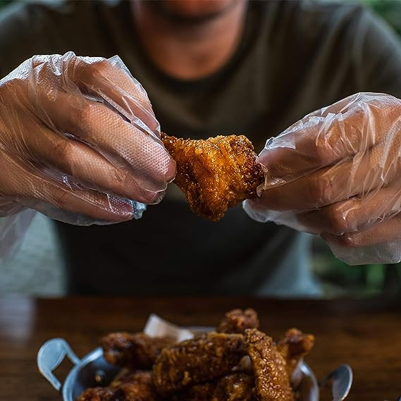 Latex Free Food Handling Safe Disposable PE Plastic Gloves