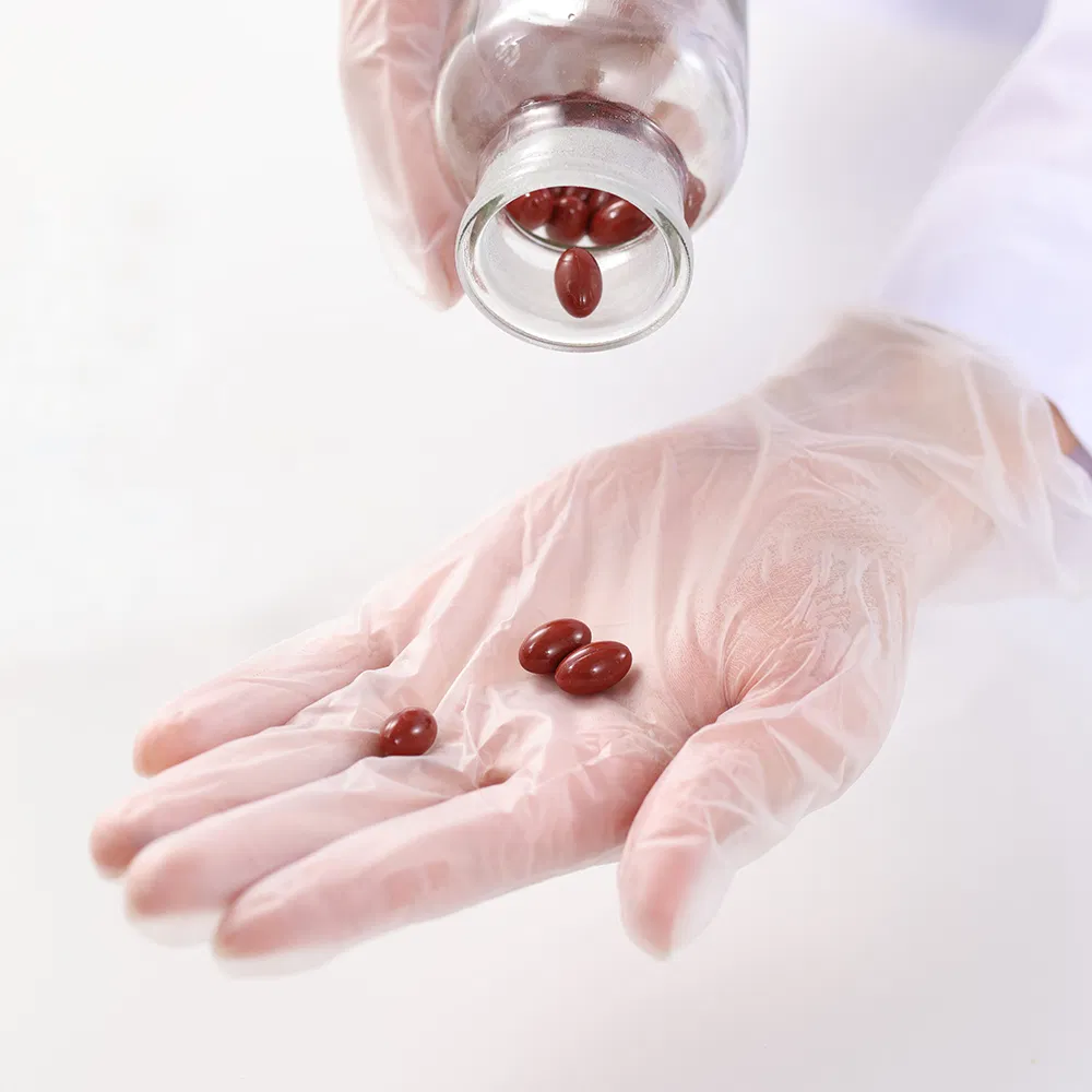 100PCS/Box Protection PVC Gloves Soft Examination Food Grade Clean Transparent Disposable Vinyl Gloves Powder Free