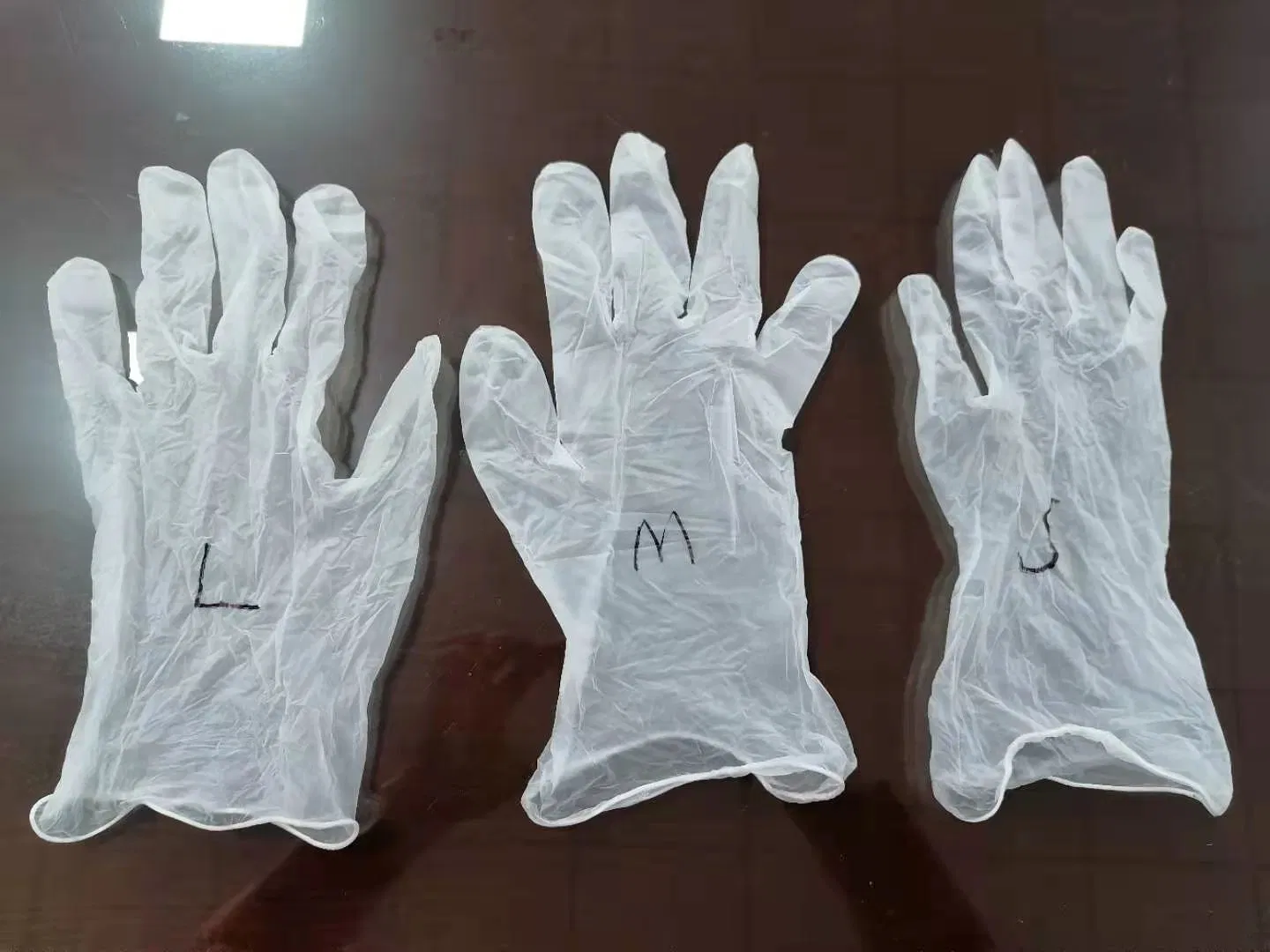 PVC Powder Free Vinyl Disposable Examination Gloves, Non-Medical Food Grade for Safety Work/Household