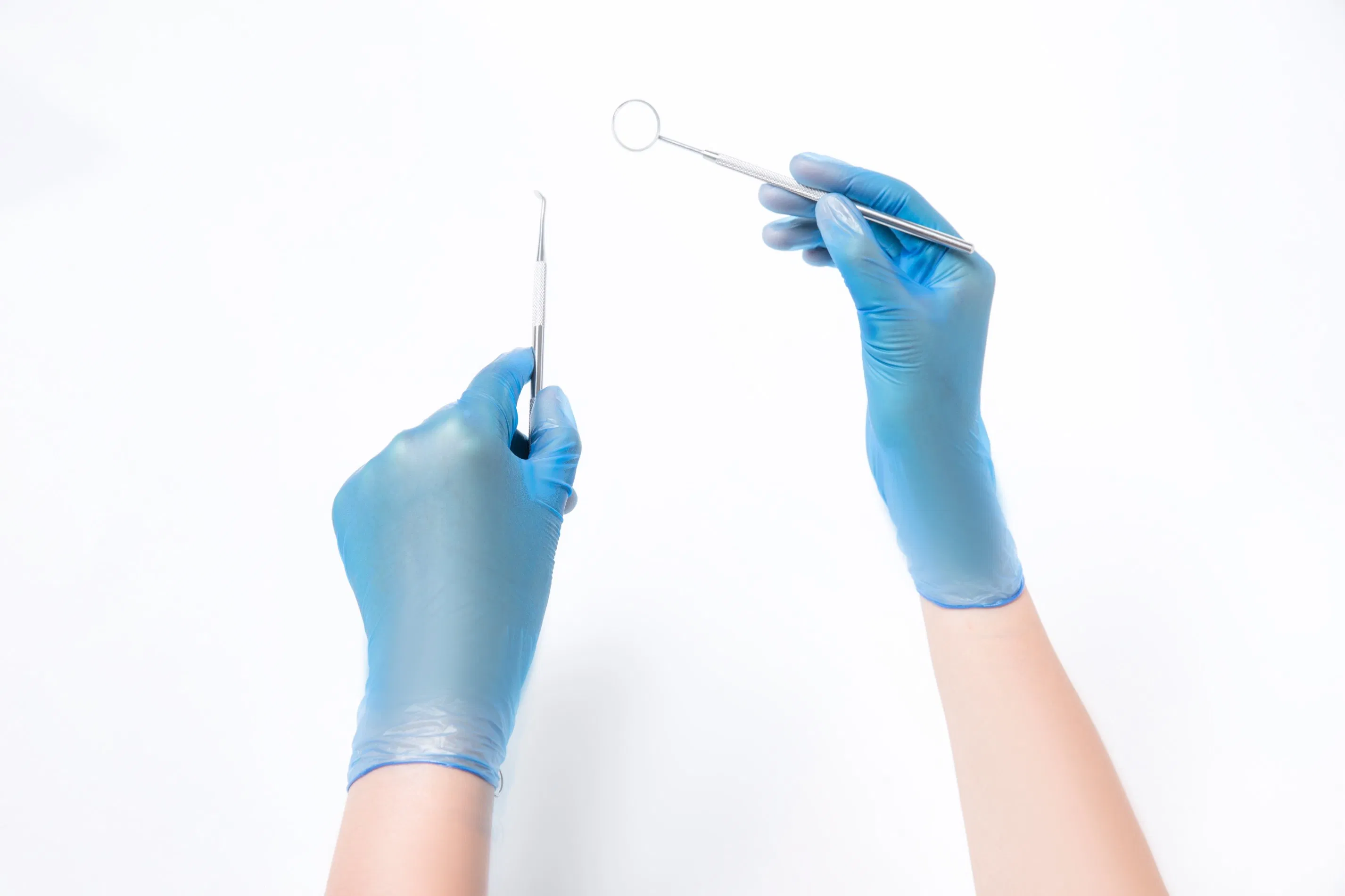 Blue, Clear, Black, White, Transparent Color Powdered/Powder Free Disposable Vinyl PVC Gloves 4.0g 4.5g 5.0g