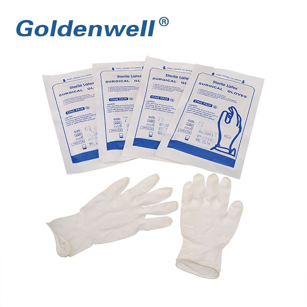 High Quality Disposable Medical Sterile Surgical Latex Gloves Manufacturers CE ISO