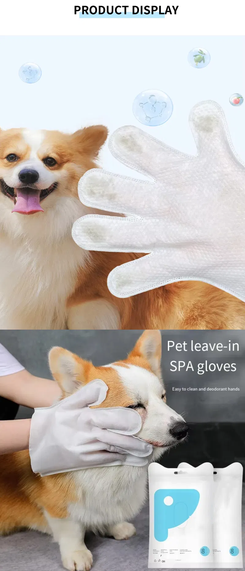 Pet Wet Wipe Gloves Feature