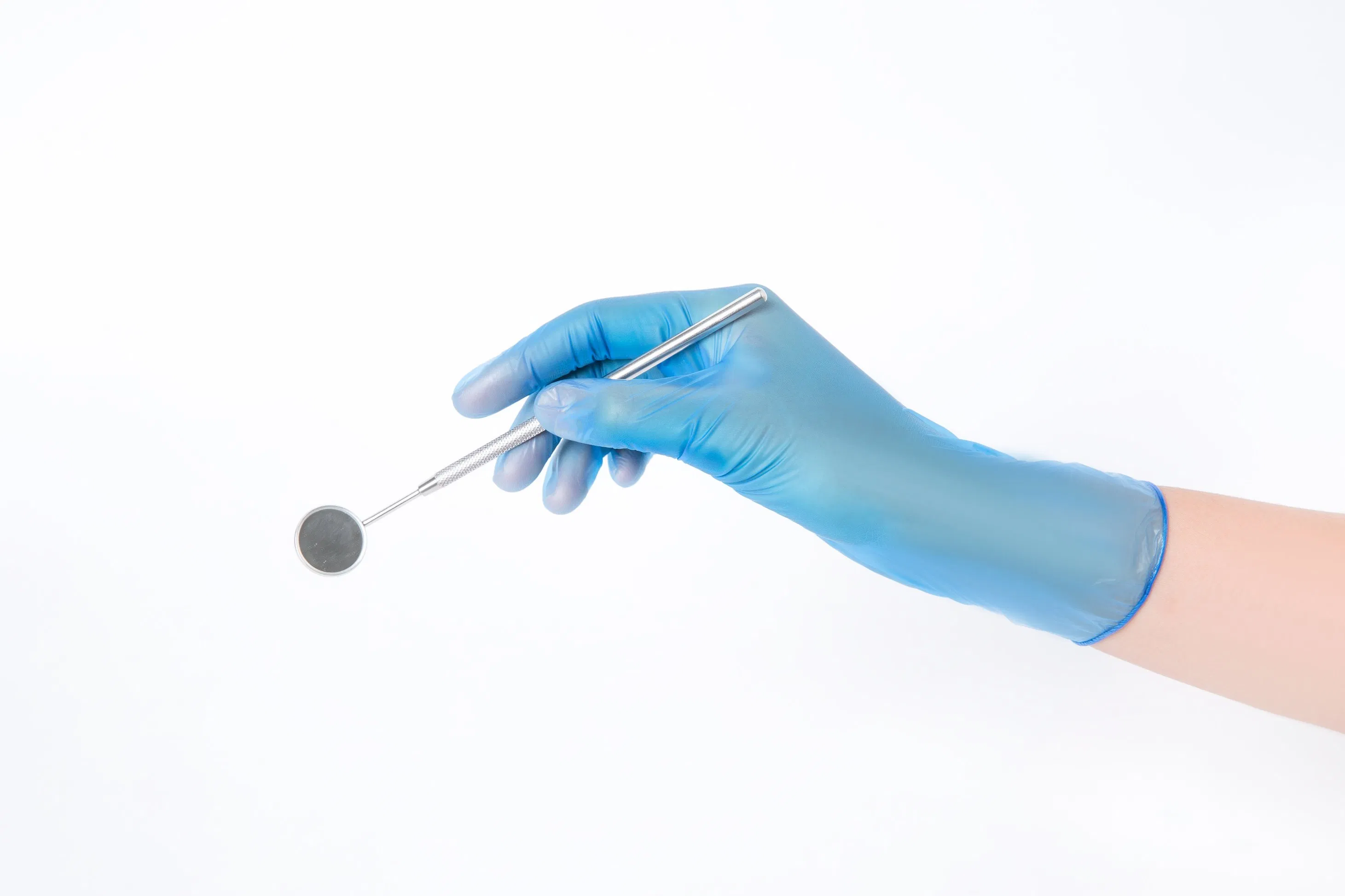 4.5g Powder Free/Powdered Disposable Vinyl Gloves for Food Processing, Hospital, Cleaning