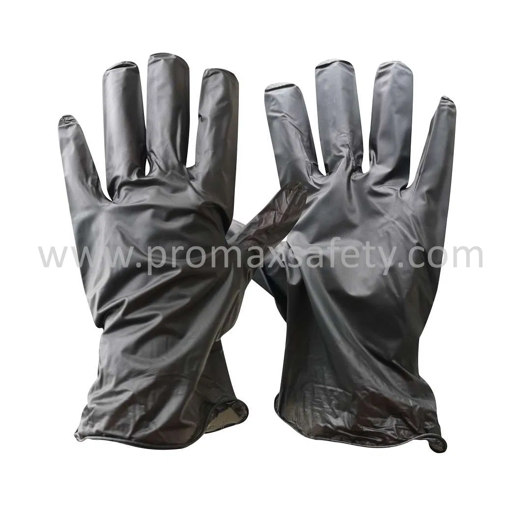 Black Vinyl Gloves View 1