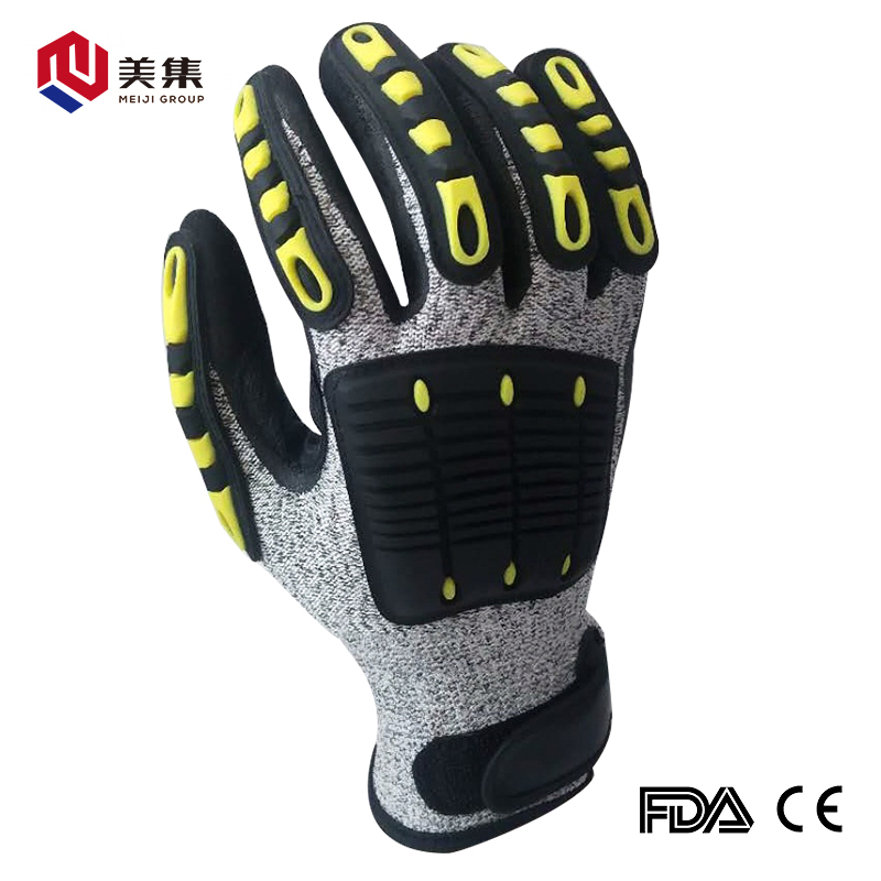 CE Certified New Discount Chinese Supplier of Safety Work Nitrile Latex Protective Industrial Anti Cut Working Gloves