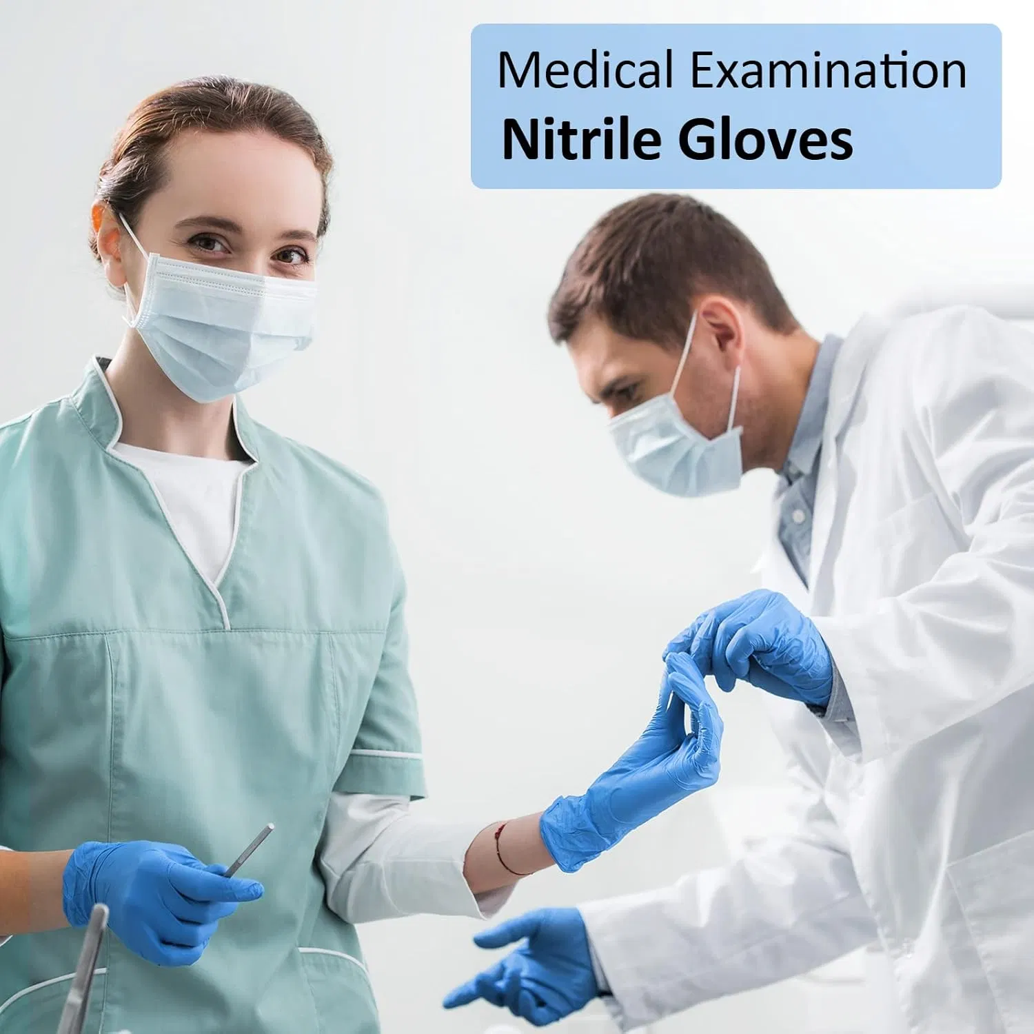 Brighthomey Nitrile Cleaning Gloves Powder Latex Free Nitrile Gloves