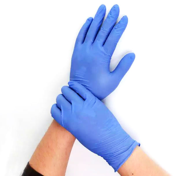 Industrial Disposable Nitrile Gloves - Chemical-Resistant, Powder-Free &amp; Latex-Free for Lab/Mechanic/Workshop Daily-Use Finger-Length Disposable Nitrile Gloves