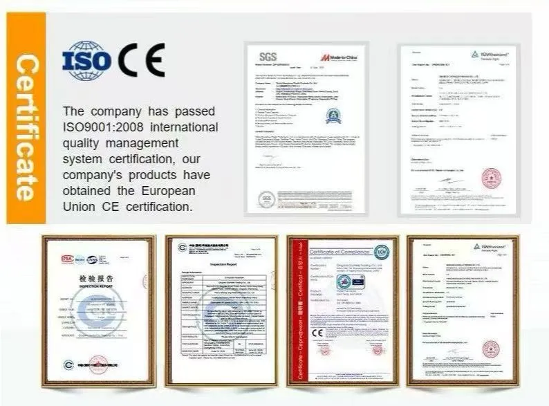 TPE Gloves Certifications