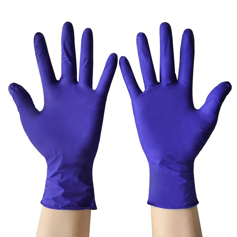 3mil Disposable Nitrile Gloves for Gardening, Textured Fingertips for Non-Slip Grip, Waterproof &amp; Powder-Free, Cobalt Blue