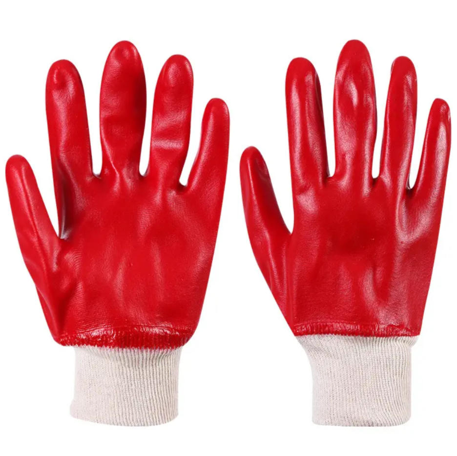 PVC Waterproof Oil/Wear / Chemical/ Acid Alkali Resistant Industrial Protective Coated Hand Gloves