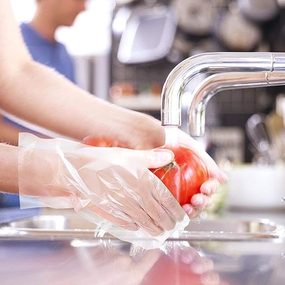 Latex Free Food Handling Safe Disposable PE Plastic Gloves