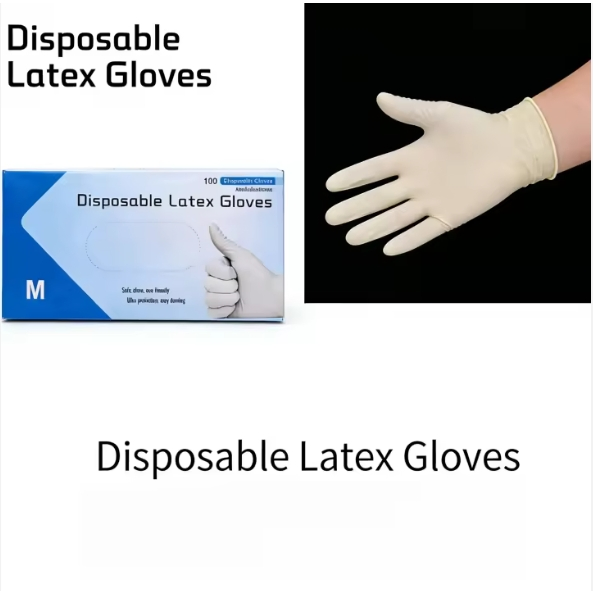High Quality Disposable Sterile Chemical Resistant Medical Powder Free Surgical Examination Latex Gloves Logo Yqd1-1