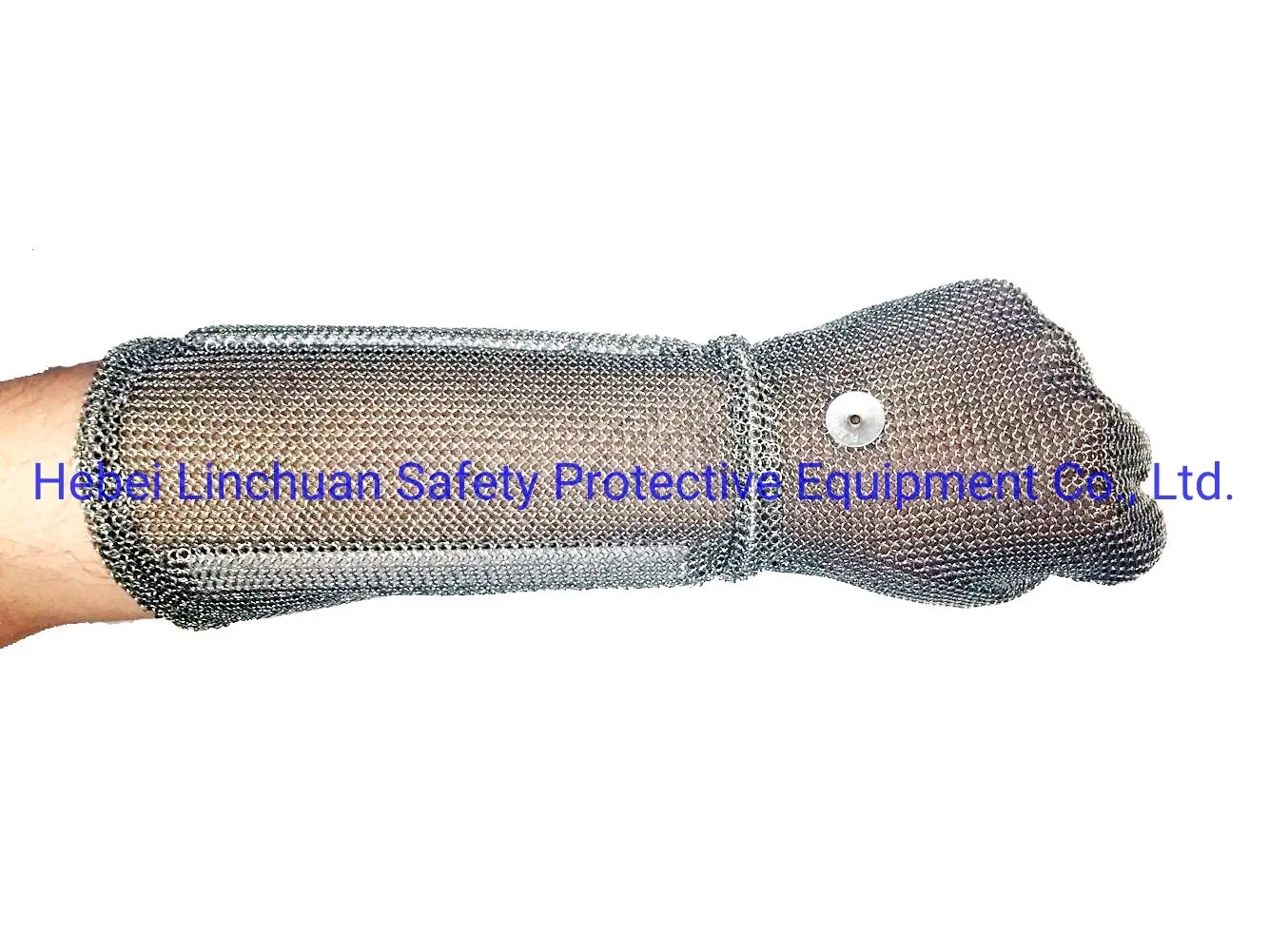 15cm Long Cuff Chainmail Glove/Stainless Steel Metal Mesh Glove Cut-Resistant Heavy Duty Chainmail Glove for Butcher, Anti-Cutting Protective Glove for Knife
