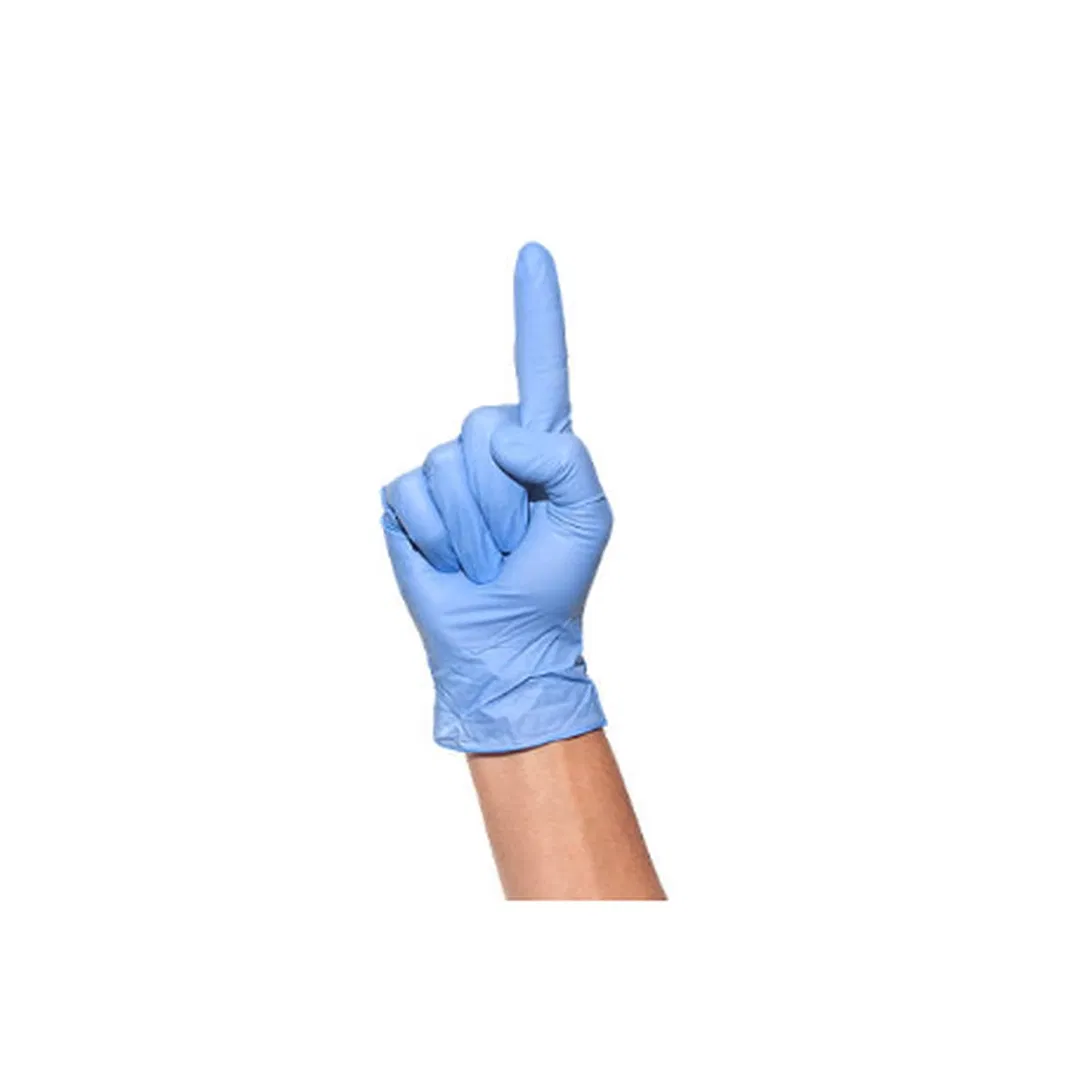 High Sensitivity Textured Grip Blue Nitrile Gloves for Mechanics and Automotive Work
