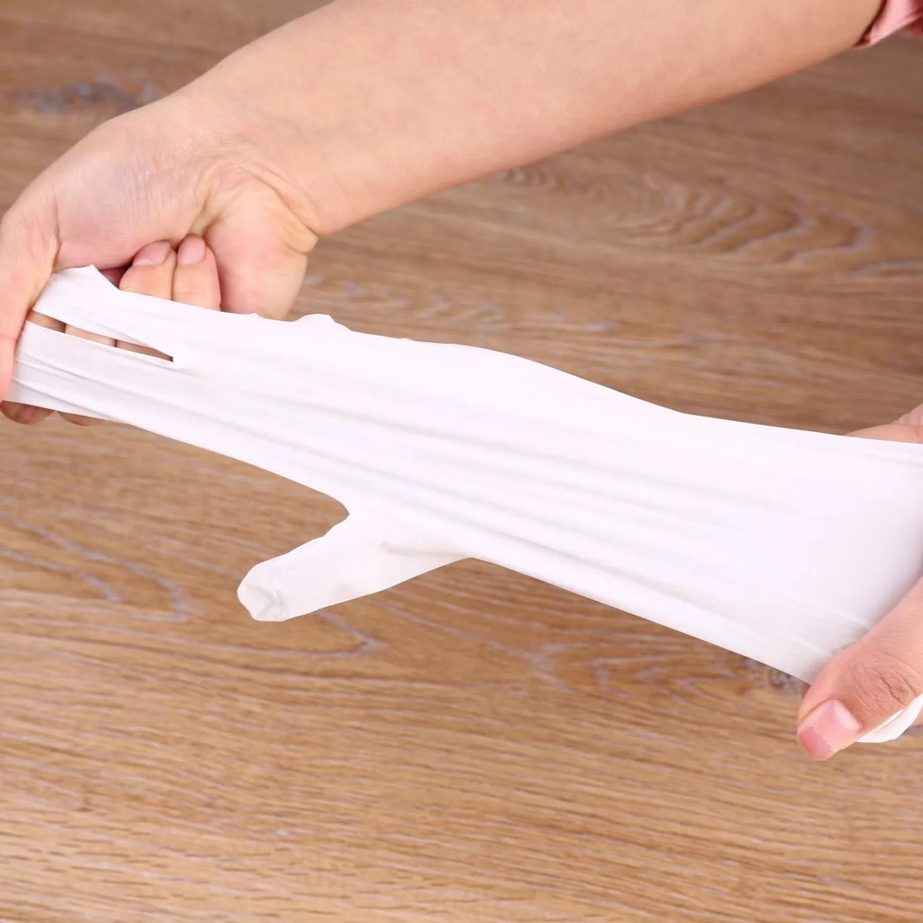 Latex Vinyl Safety Examination Disposable Protective Glove Powder Free or Powdered with USP Absorbable Corn Starch