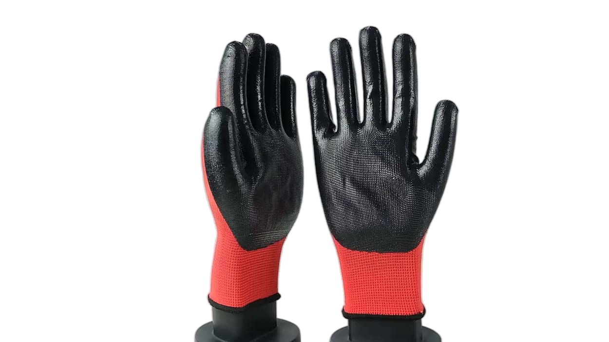 Industrial Heavy Duty Nitrile Gloves Strong Protection Against Oil and Chemicals