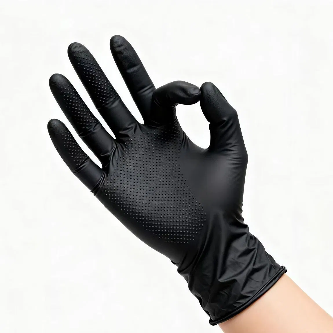 Tattoo Beauty Industrial Kitchen Lab Powder Free Black Nitrile Gloves