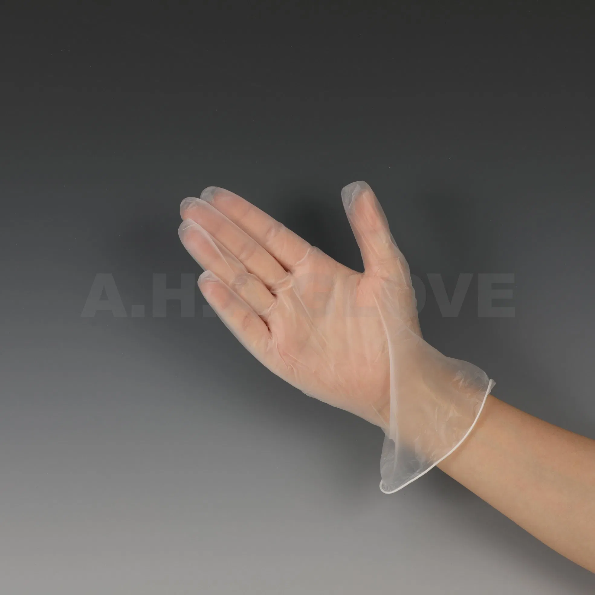 Disposable Blue Vinyl Gloves Powder Free Powdered Food Grade Transparent Plastic PVC Gloves for Safe Food Contact
