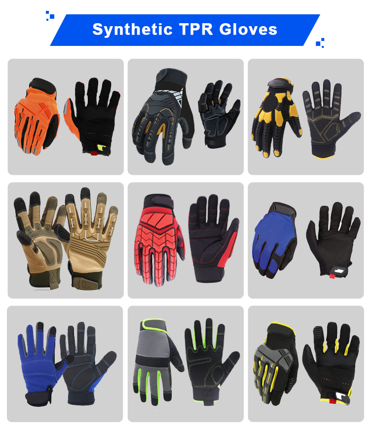 Chemical Cut Resistant Mechanic Working Work Oilfield Shockproof Antiskid Abrasion Glove