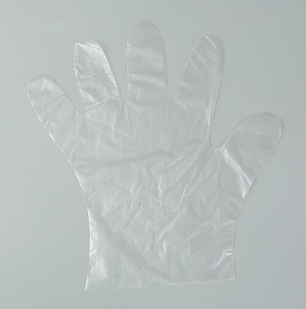 Disposable Blue Black Gloves, Industrial and Medical Exam Grade PE Gloves, Food Contact PE Gloves