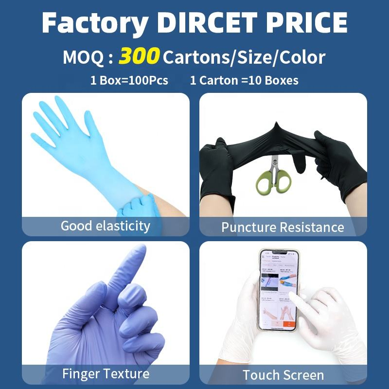 Wholesale 3 Mil Violet Nitrile Gloves, Powder Free, Chemical &amp; Puncture Resistant, Touch Screen Capable for Labs &amp; Industry