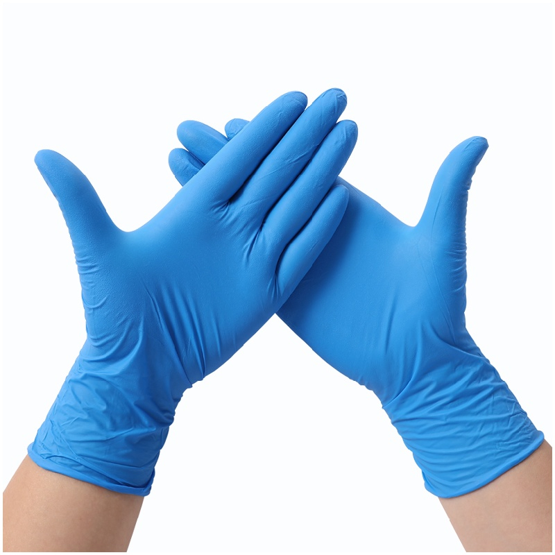 China S/M/L/XL, as Requested Powder Free Medical Latex Sterile Surgical Blue Nitrile Gloves Bme2000