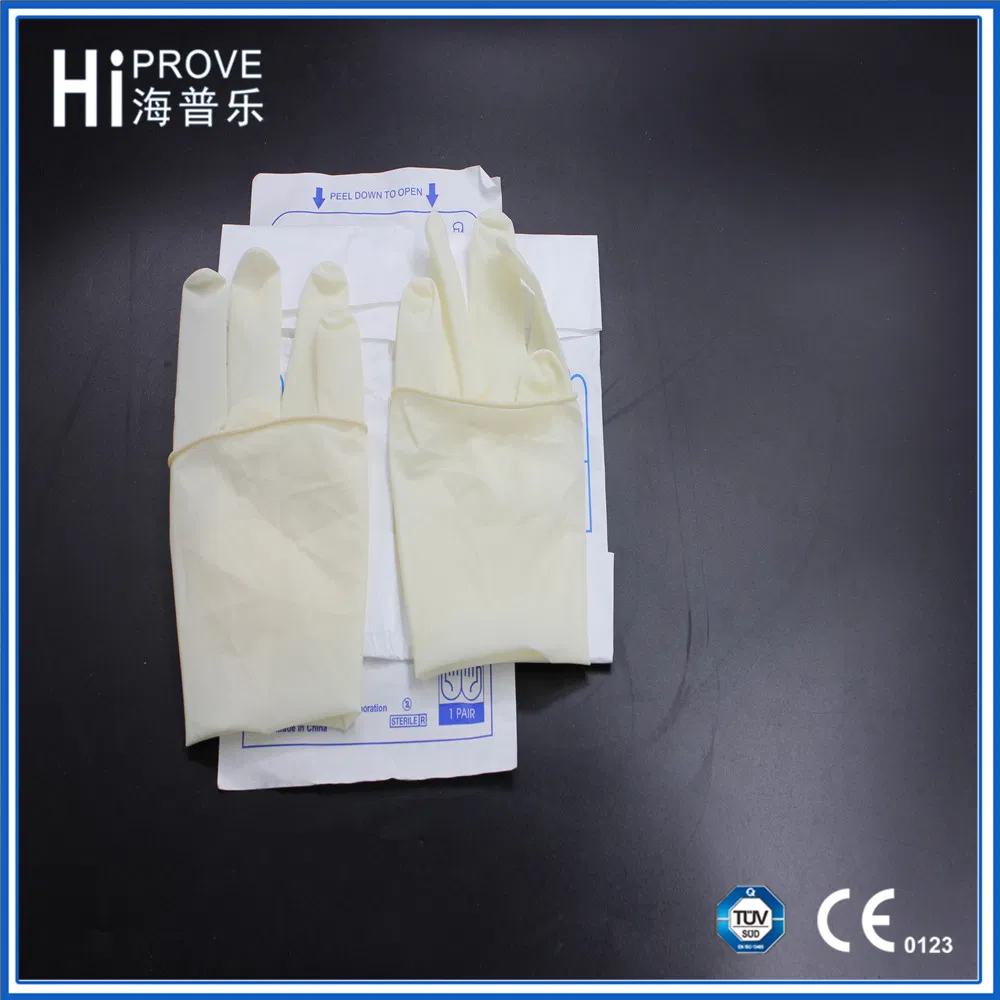 Wholesale Price Medical Disposable Sterile Latex Surgical Glove with Ce ISO Approved