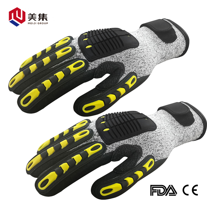 CE Certified New Discount Chinese Supplier of Safety Work Nitrile Latex Protective Industrial Anti Cut Working Gloves