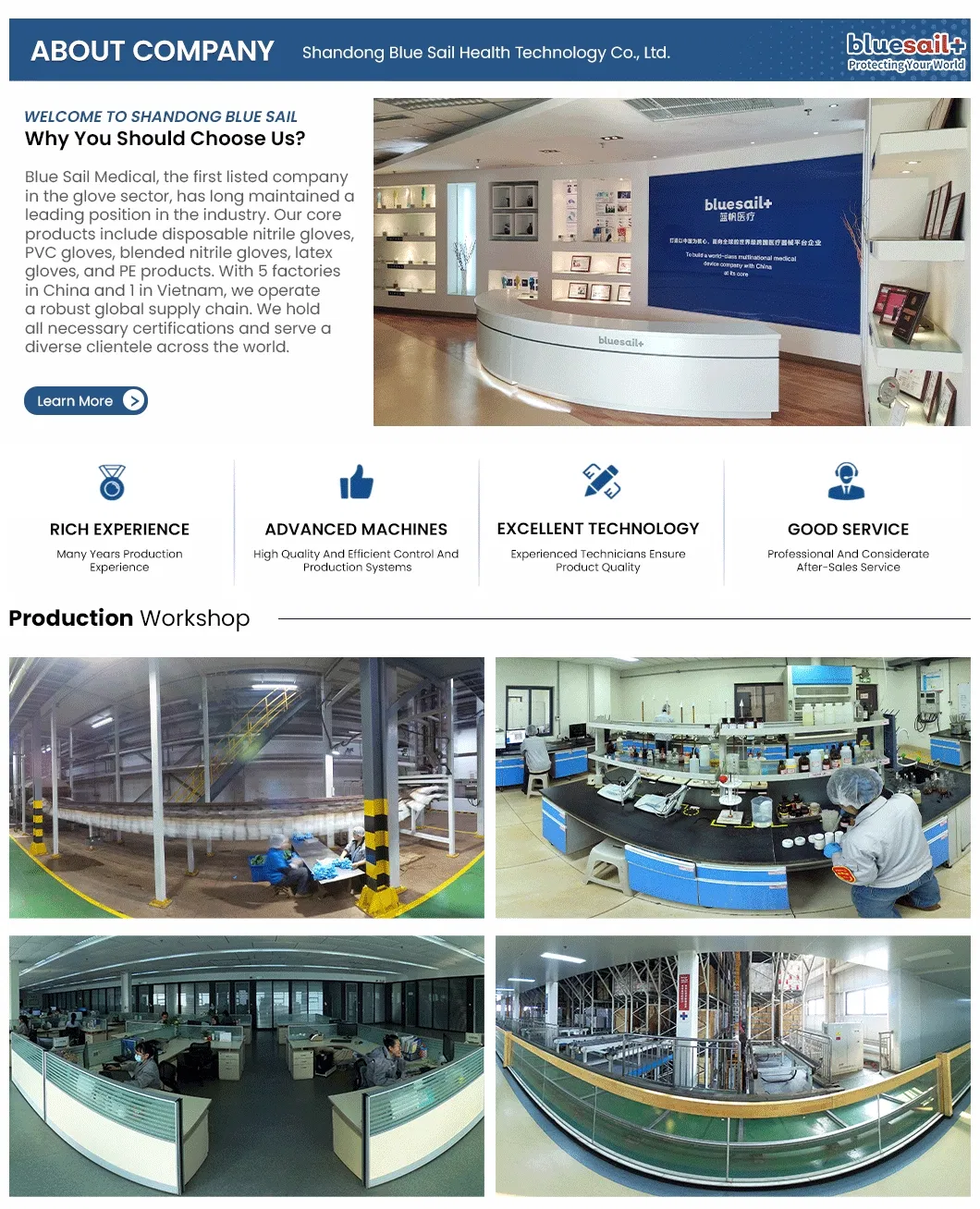 Vitrile Gloves Detail