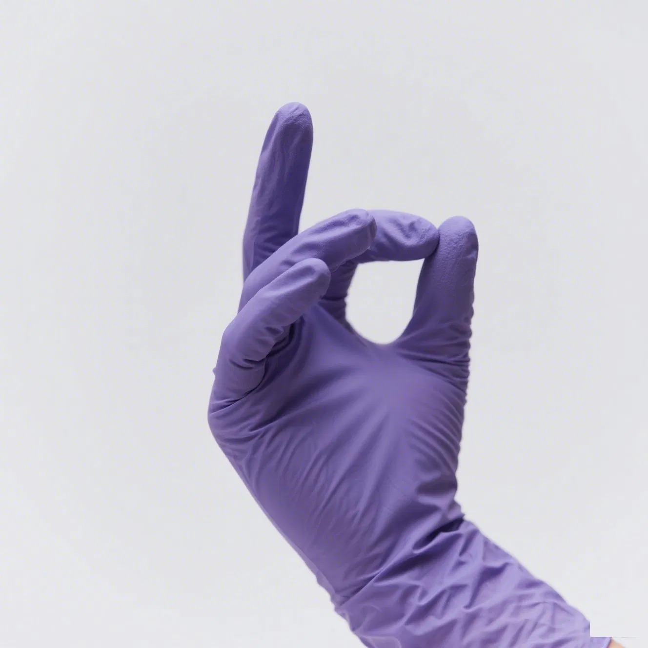Examination Purple Nitrile Gloves Powdered and Powder Free Gloves