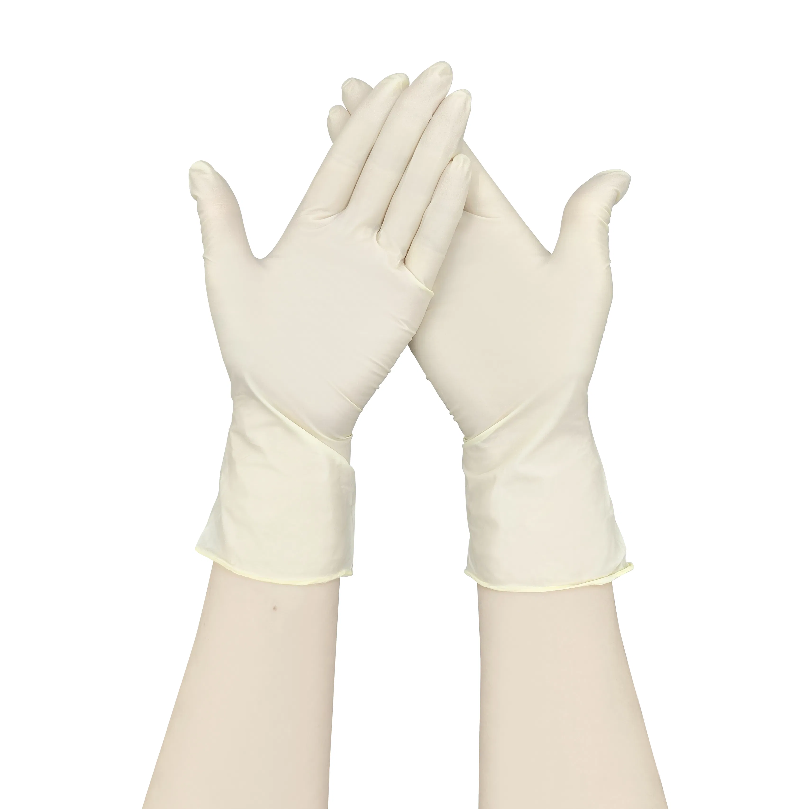 Latex Free Yellow Synthetic Nitrile Gloves for Safety Use with Size S/M/L/XL