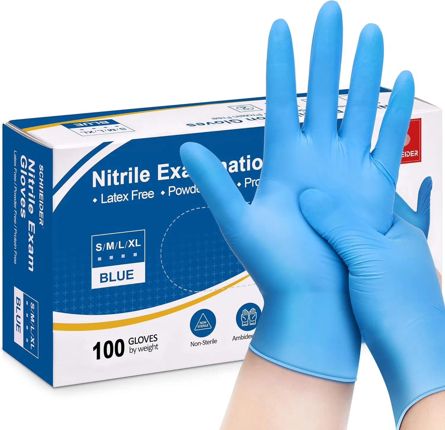 Brighthomey Nitrile Cleaning Gloves Powder Latex Free Nitrile Gloves