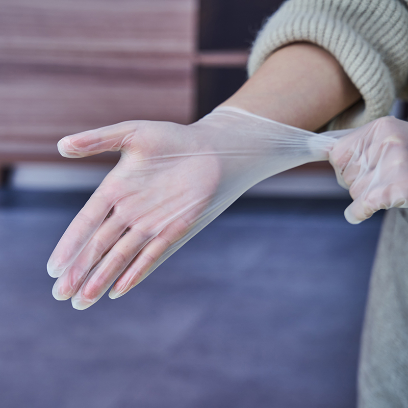 Touch Screen Convenient Vinyl Examination Gloves Powdered PVC Household Gloves