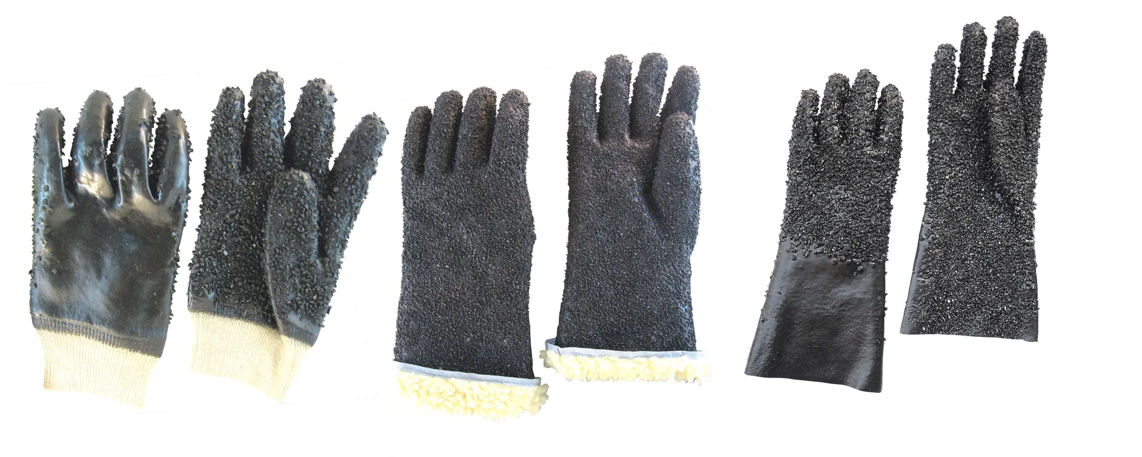 Non Slip Long Sleeve PVC Gloves Industrial Protective Glove
