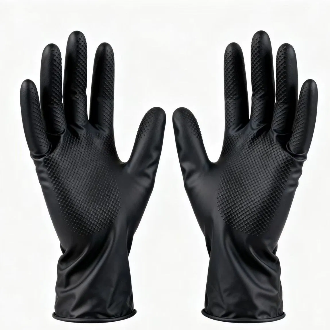 Tattoo Beauty Industrial Kitchen Lab Powder Free Black Nitrile Gloves