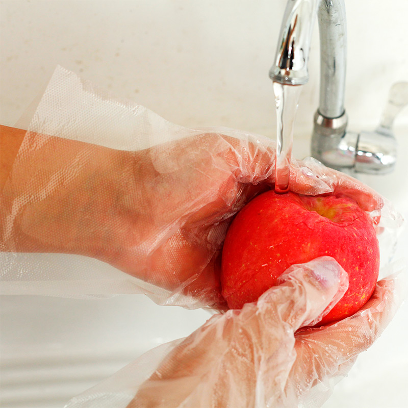 Transparent Food Industry Glove Disposable Food Handling Gloves