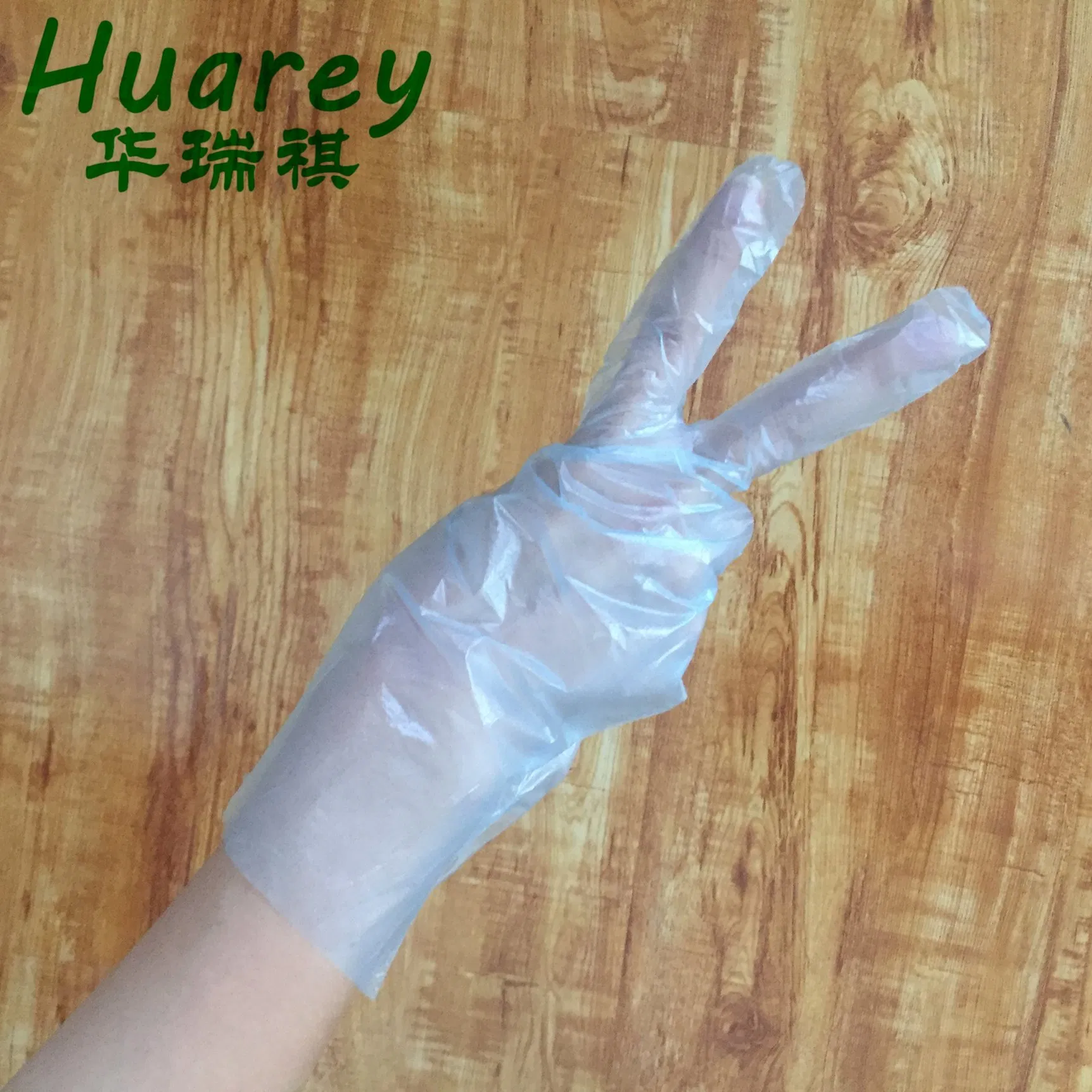 Eco-Friendly Biodegradable PE Disposable Gloves for Food Handling