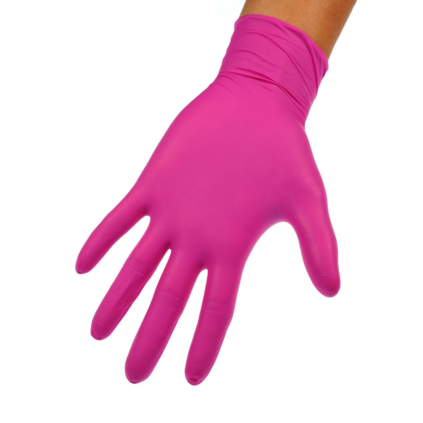 Medmount Food Safety Disposable Latex Free Blue/Black/White/Orange/Pink Powdered/Powder Free Elastic Clear Safety Nitrile Gloves