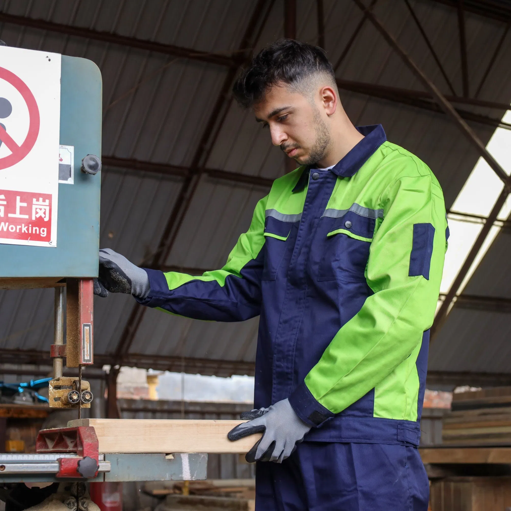 13G Polyester Nylon Crinkle Latex Abrasion Resistamt Factory Labor Protection Gloves