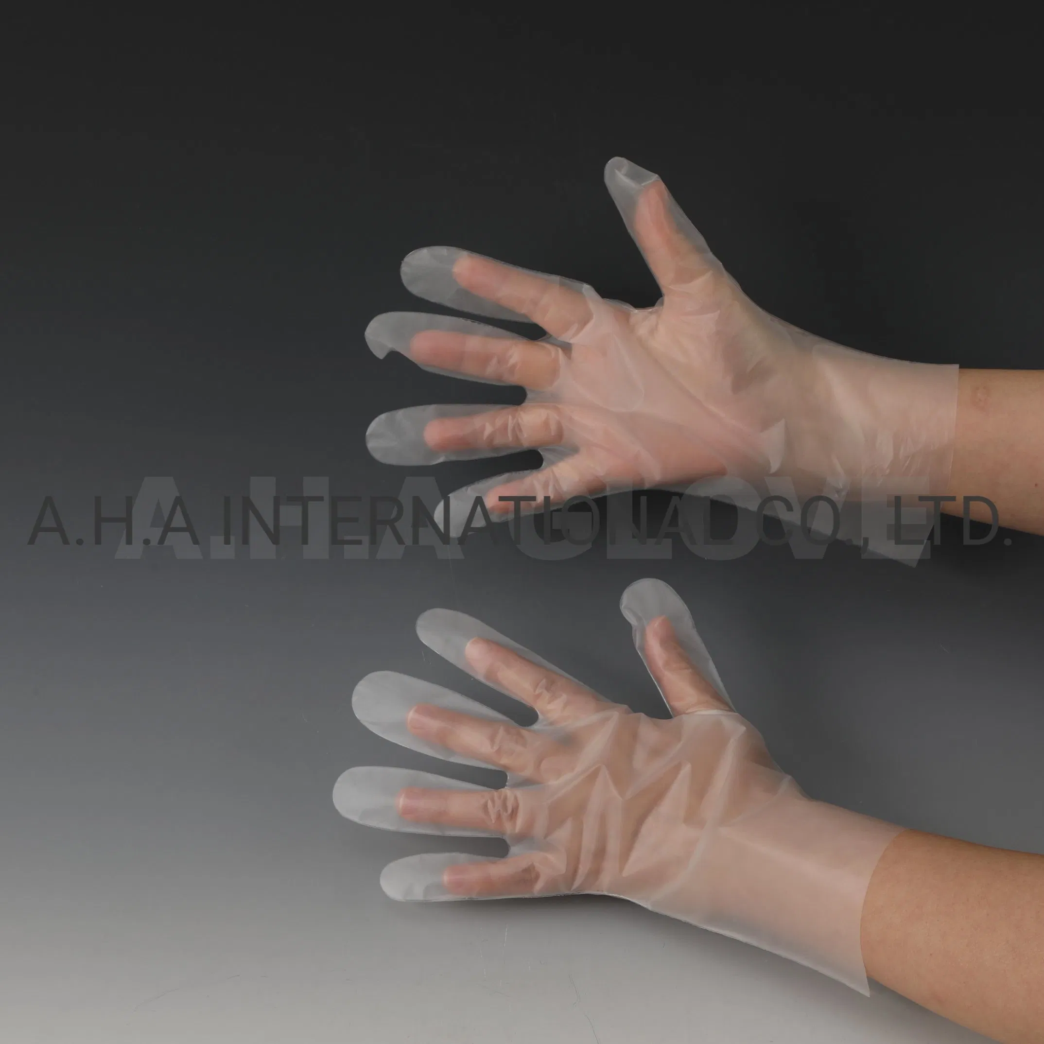Food Grade Handling Vinyl PE Plastic HDPE Disposable Gloves PE Polyethylene Disposable Gloves